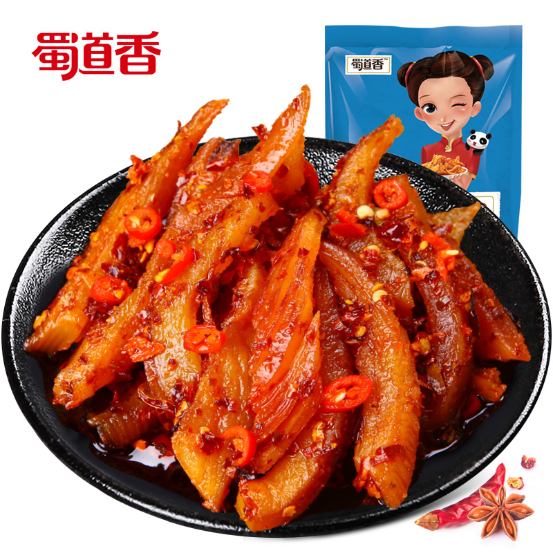 ShuDaoXiang 100g Per Bag 180 Bags Per Carton Chilli Squid Snack Seafood Spicy Dried Squid Snacks