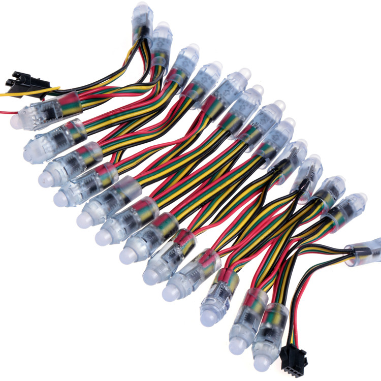 12 мм WS2818 цифровой прибор приемно-Программируемый rgb полоса led точек пикселей RGB led ws2811