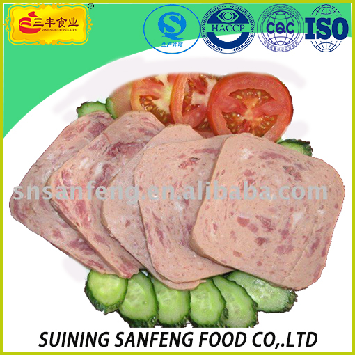 Canned chicken luncheon meat customized size