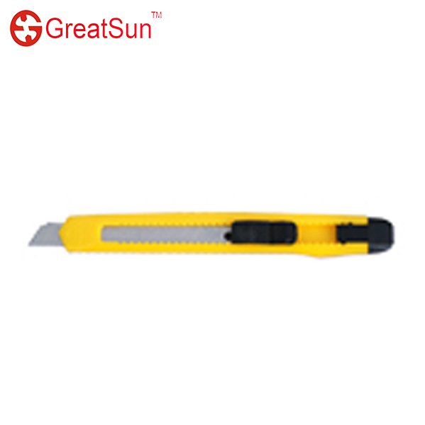 Лучшие продажи Пластиковые выдвижной 9 мм snap-off blade soft-touch grip бумага резак нож