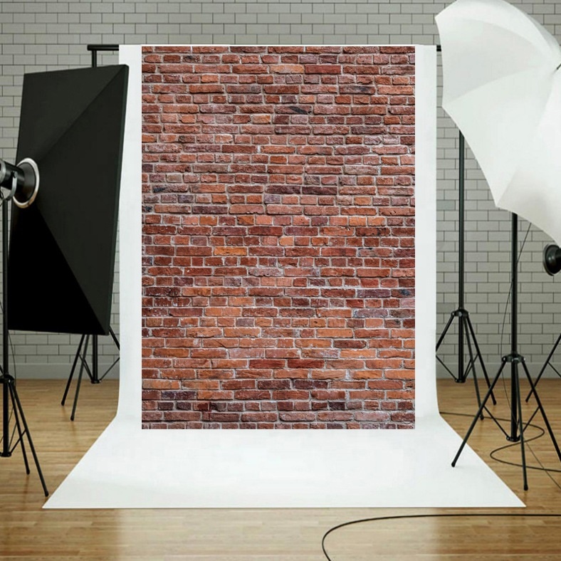 Оптовая продажа, Лидер продаж на Amazon, фон для фотосъемки, ткань, ретро, цветная кирпичная стена, тематические фоны 5x7 дюймов для новорожденных