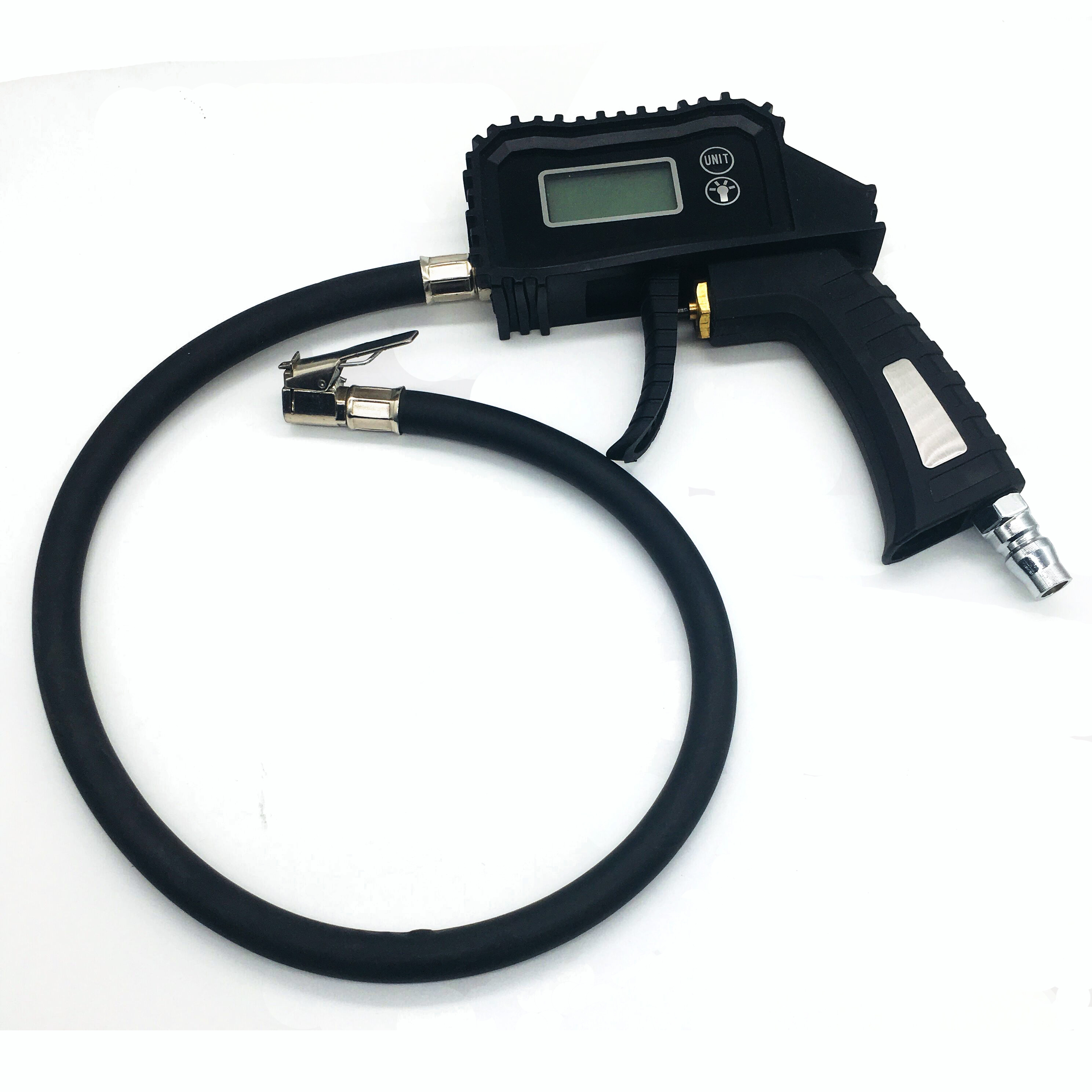 Air relesae button with digital tyre pressure gauge
