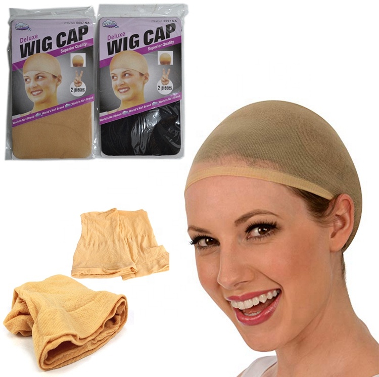 Волосы сетка wigcap волосы сетки парик Лайнер Hairnet Snood неглубокий купол wigcap 2 шт. Растяжимая эластичная сетка для волос