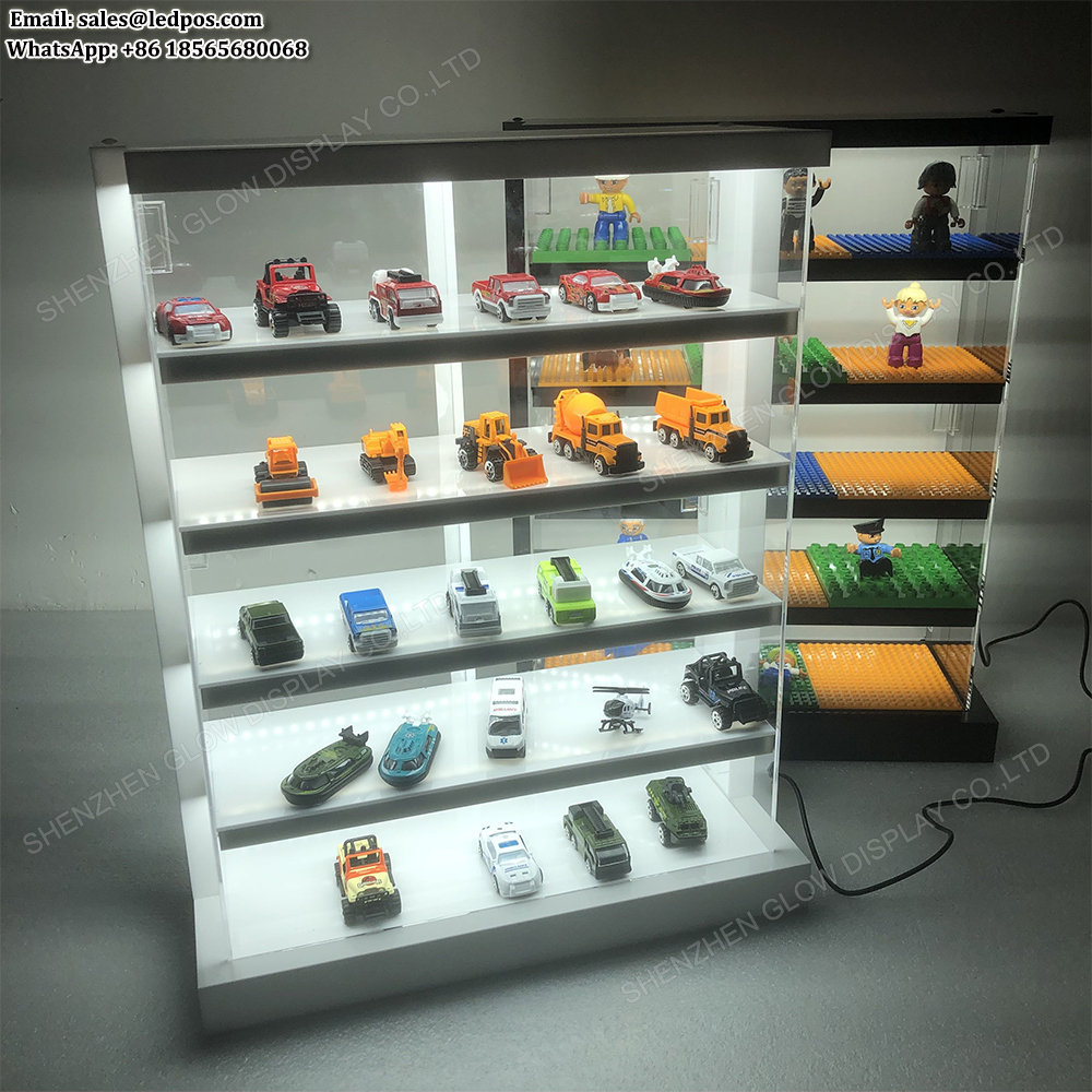 LED подсветка акриловая 1/64 автомобиль Литой витринный шкаф для Минифигурки