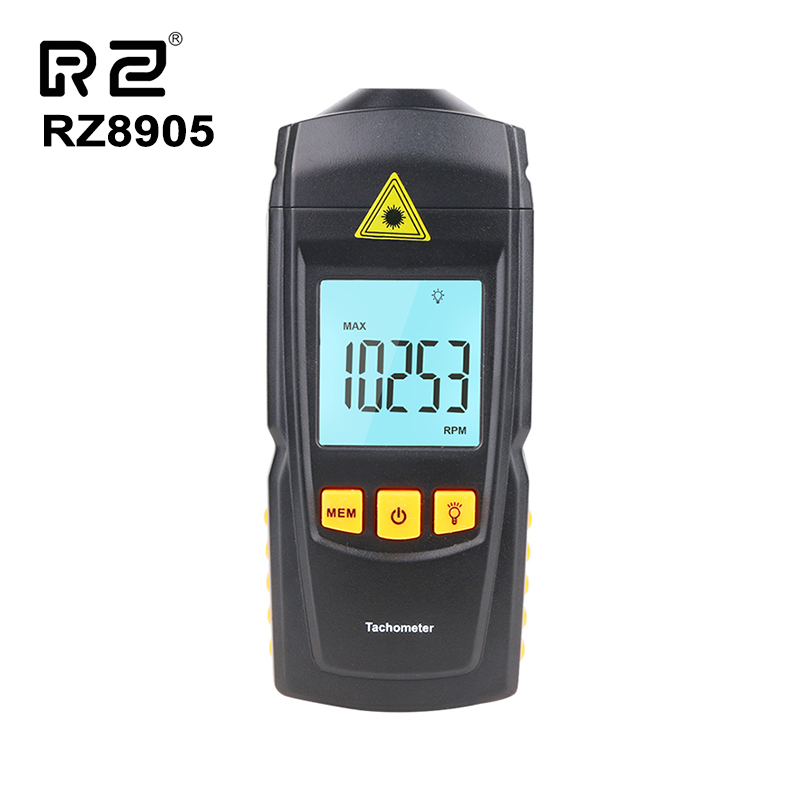 Цифровой тахометр датчик RZ8905 Бесконтактный лазерный тахометр 99999 об./мин.