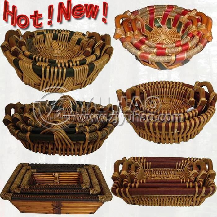 Корзины из ивы с ушной ручкой