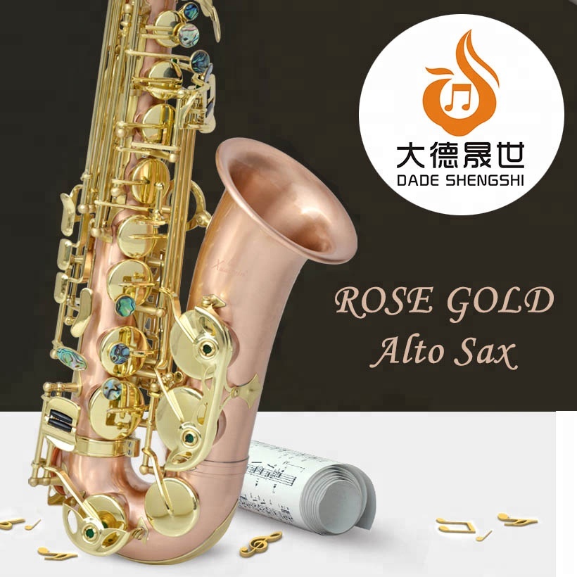 Принимаем OEM Dasheng Music DSAS-712 Professional Rose Gold Alto Saxofone