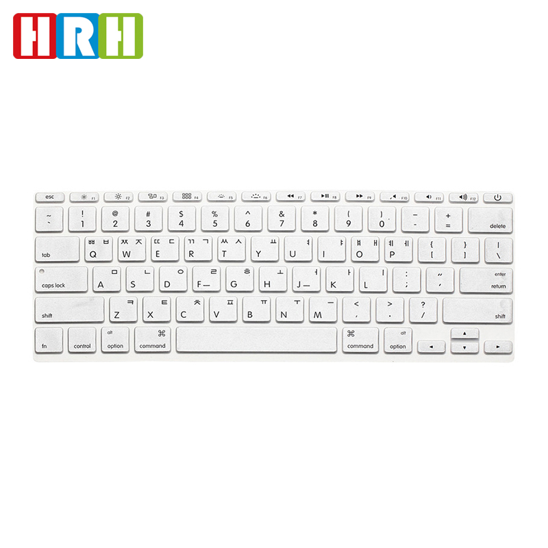 силиконовые корейский клавиатуры обложка для apple для macbook air 11 "английская версия