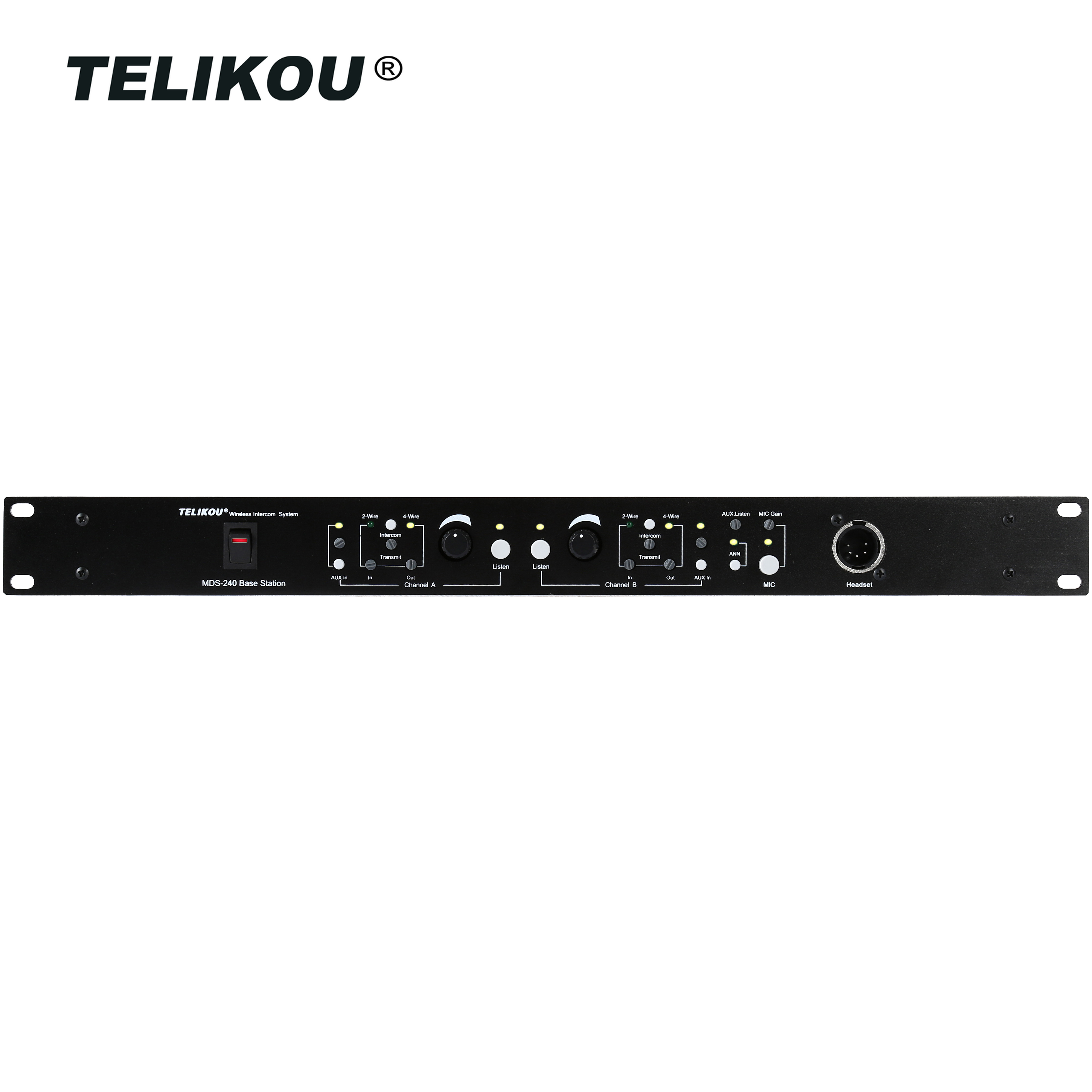 TELIKOU MDS-240 для 8 пользователей, полнодуплексная Беспроводная система внутренней связи с большим радиусом действия