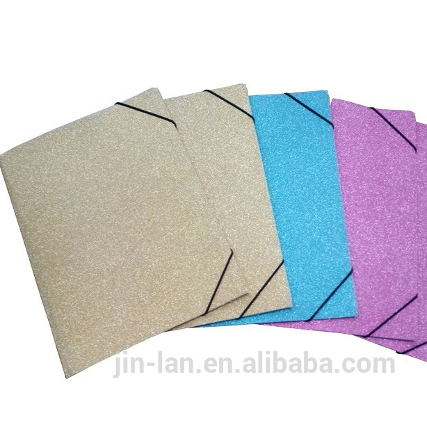 Factory Customized Wholesale High Quality Paper Pocket Elastic File Folder