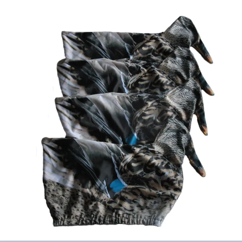Hunting Mallard Decoy Cover Flexible Fabric 3D Photo Realistic Female Duck Decoy Sleeve Duck Decoy Covers