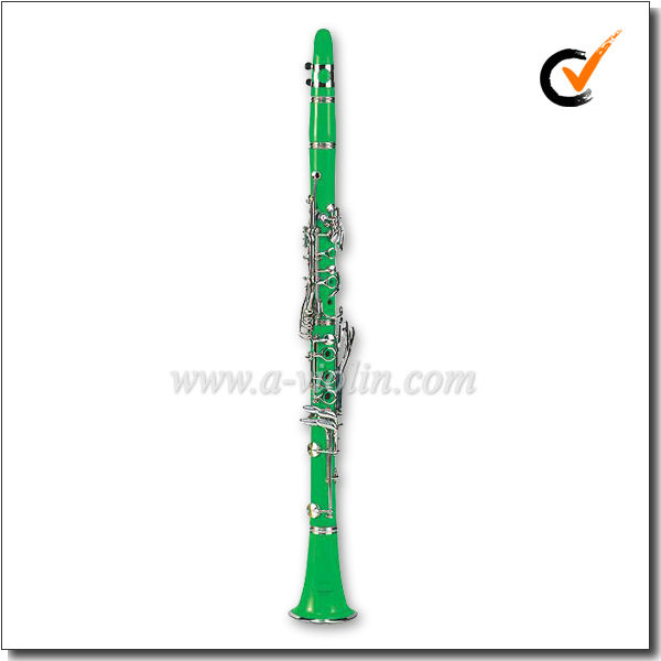 Никелированная Ключи 17 клавиш зеленого цвета Bb кларнет (CL3071-Green)