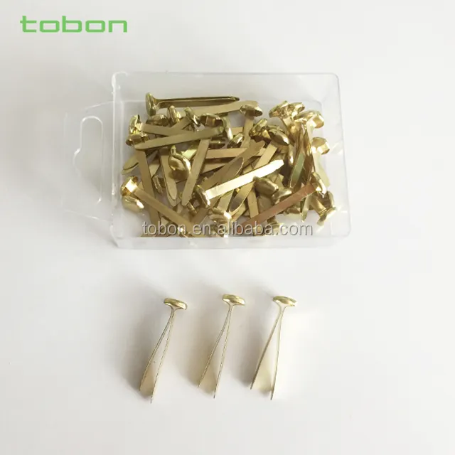 Metal brass pin 50mm big size paper fastener brads