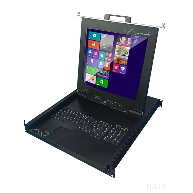 Профессиональный 19 "дюйма 16 порт стойки cate5 жк-kvm-переключатель TX-1708