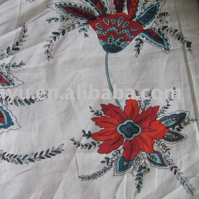 100% Cotton Voile Print Fabric