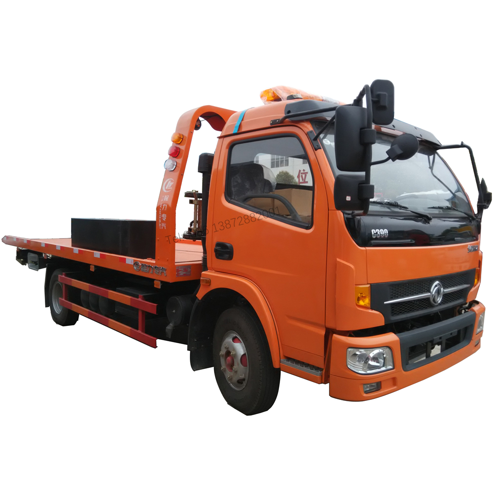 Dongfeng 4 тонны лебедки грузовая площадка с наклоном 4x2 Новый эвакуатор грузовик