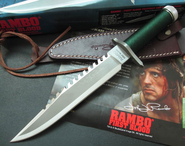 Охотничий нож Rambo для выживания на заказ