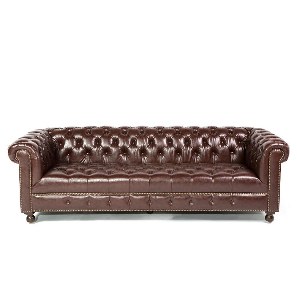 Быстрый корабль экономичный chesterfield кожаный диван 3 местный диван