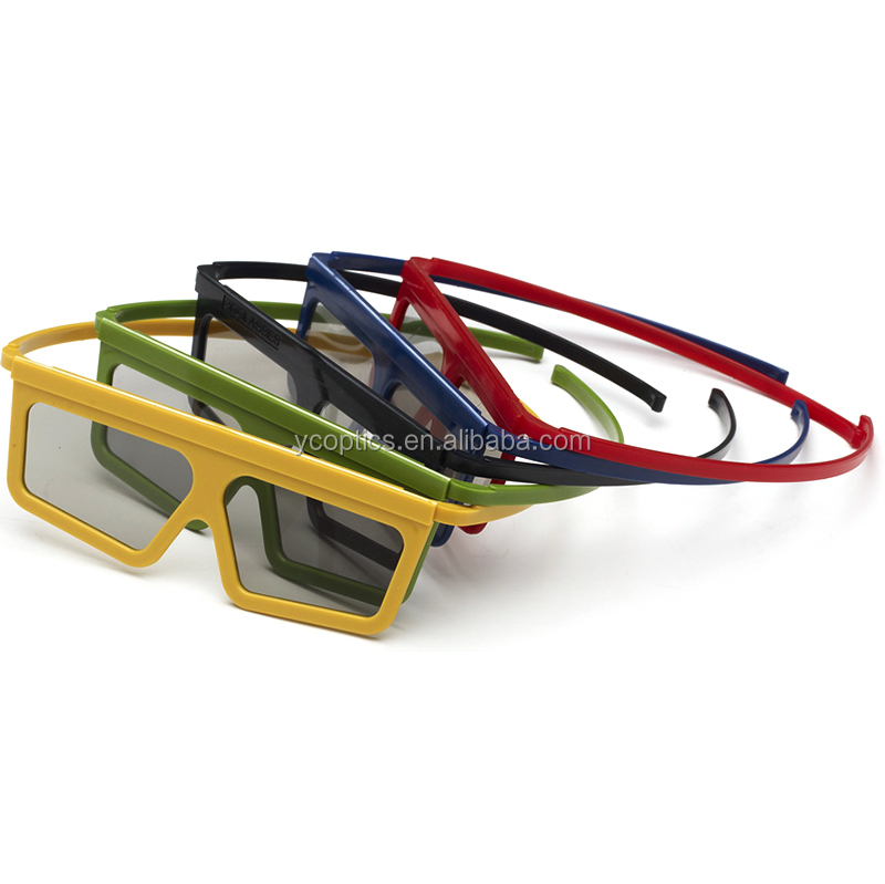 Themepark style cinema passive 3d glasses ,Plastic frame with polarized filter lens