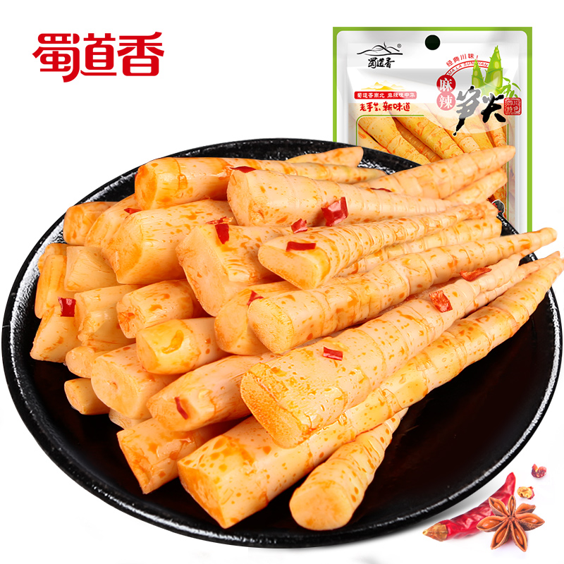 ShuDaoXiang 80 г в мешок 310 сумки в коробке мала Sunjian пряные закуски бамбука стрелять