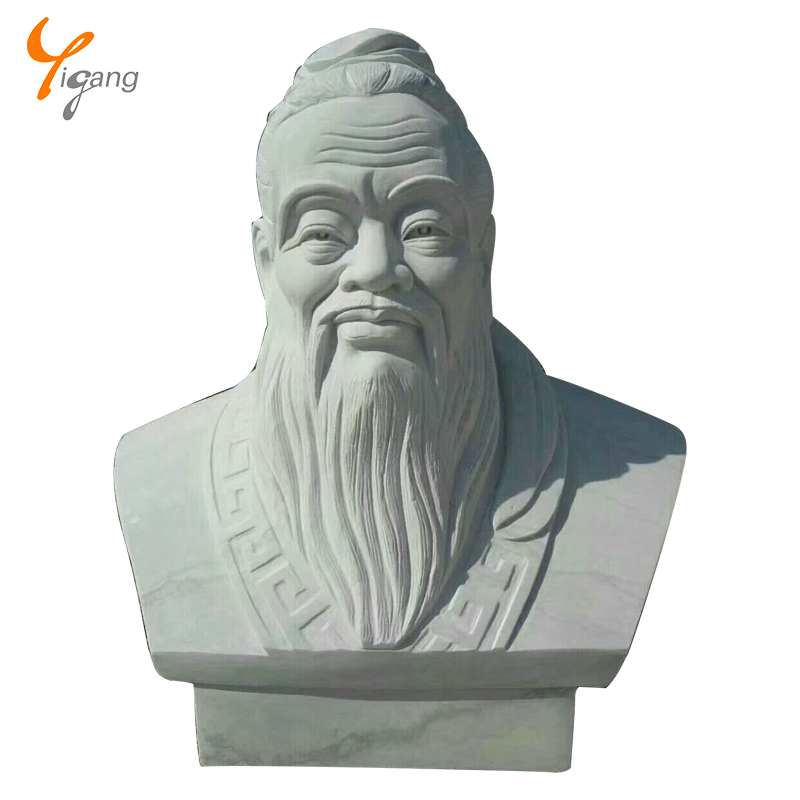 Marble sculpture chinese confucius statue