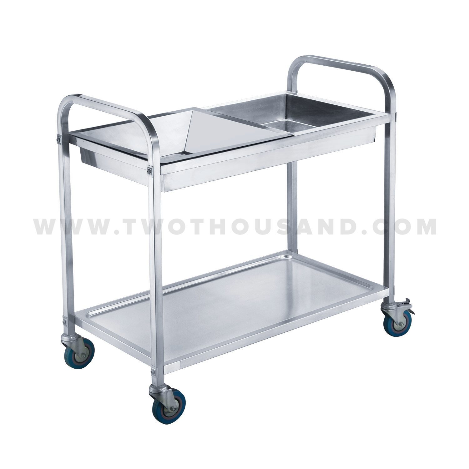 TT-BU110C двухслойная многофункциональная тележка для ресторана