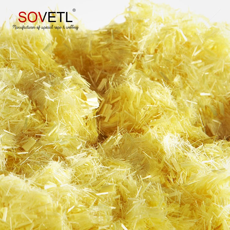 Heat resistance short cut chopped aramid fiber