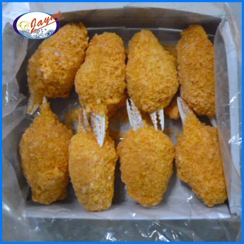 Wholesale surimi content 42% brown breaded crab claw with good taste