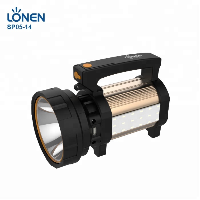 LONEN SP05-14 супер яркий long range 4 шаги переключатель ручной портативный перезаряжаемые мощный светодио дный светодиодный прожектор