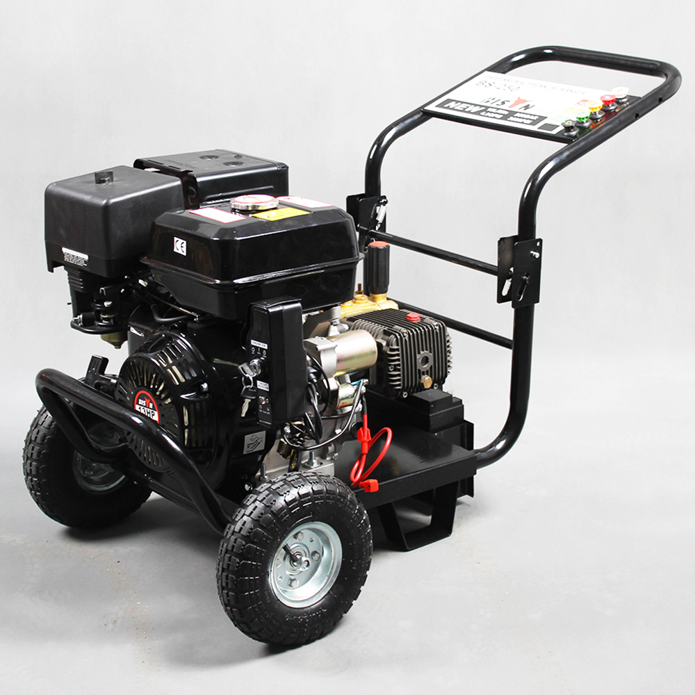 BISON (Китай) BS-GE250A 13hp бензиновый двигатель, мойка высокого давления холодной воды 250 бар