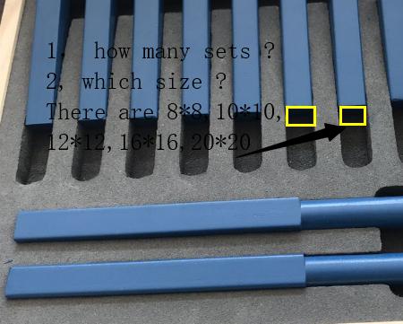 Cheap Brazed Carbide Tipped Lathe Turning Tool Set 11pcs