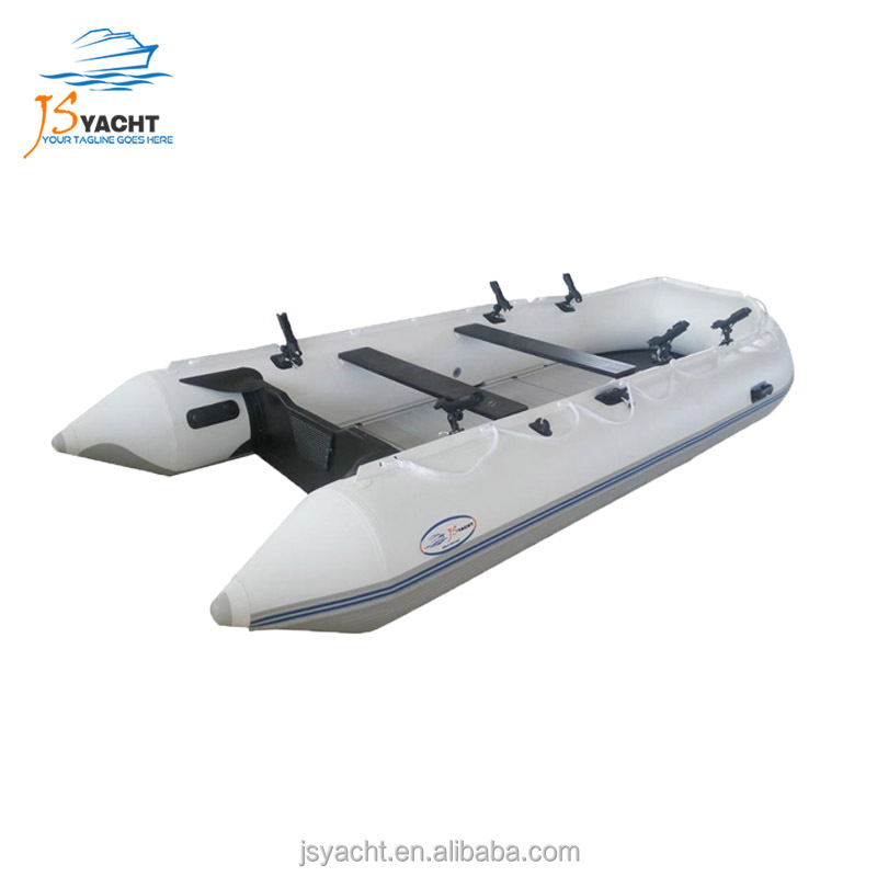 Неподвижная надувная лодка со знаками Зодиака JS 4,5 м/алюминиевая напольная лодка