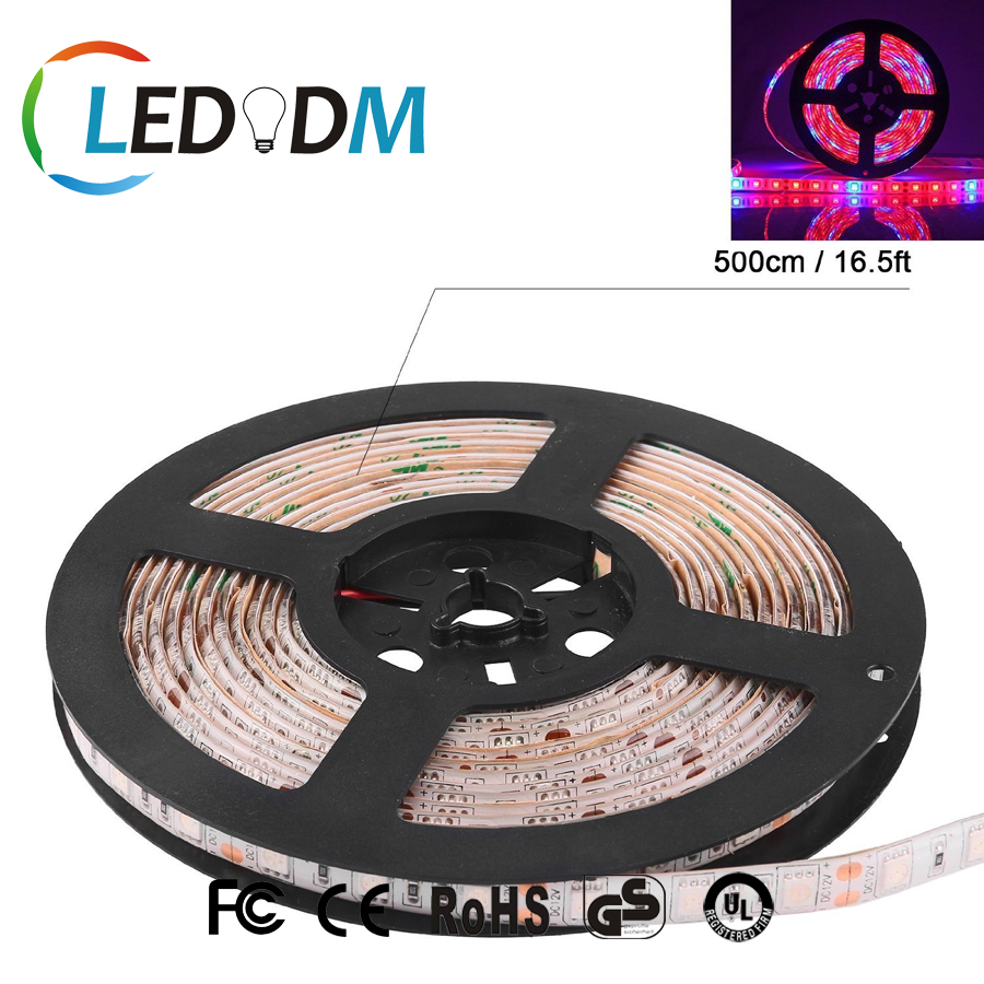 DC 12V SMD 5050 красная и синяя светодиодная лента