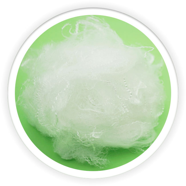 100% biodegradable PLA двухкомпонентное волокно 2Dx51mm bico PLA низкое расплавленное волокно