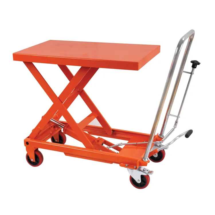Hydraulic Lifting Table Scissor Mobile 300KG Hydraulic Table Cart Scissor Dolly Lifting
