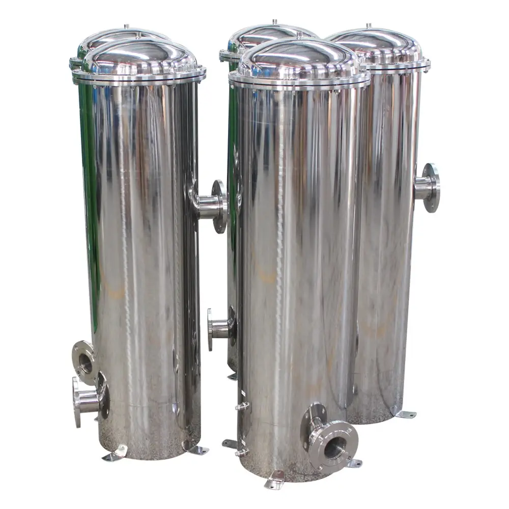Water Filter Stainless 1/5/10 Micron Stainless Steel Cartridge Water Filter Housing