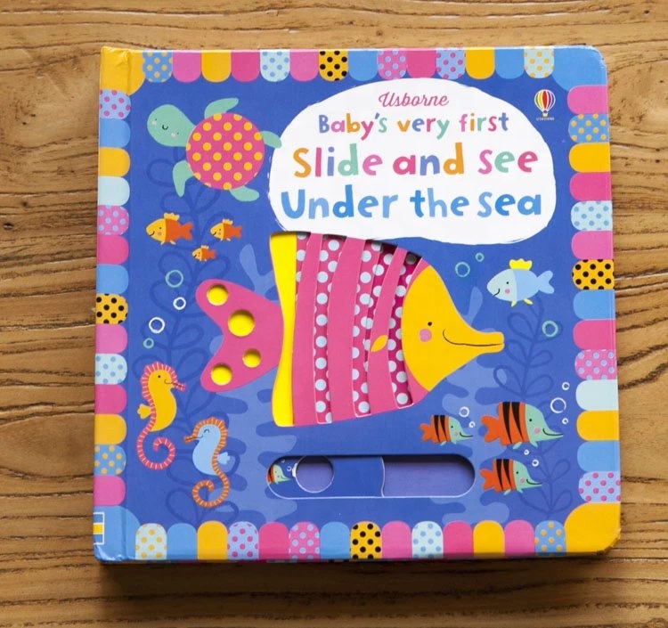 3D Usborne Baby's flip hole picture board book children early education