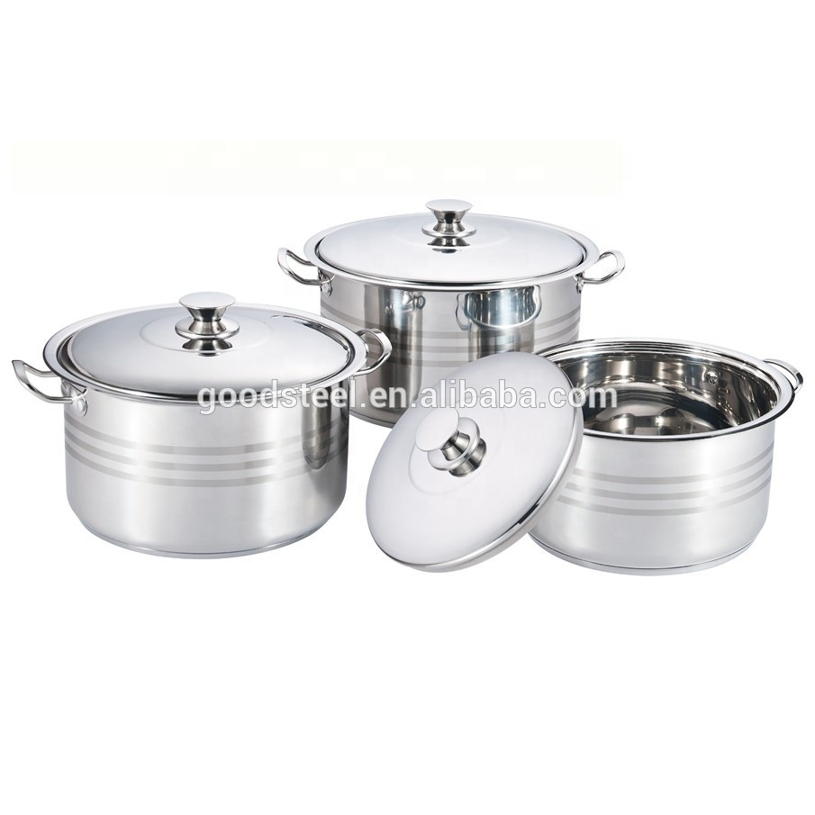 6pcs high quality stainless steel cookware set/Soup pot MSF-3661