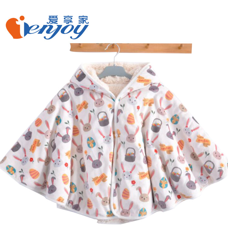 Ienjoy печатные микро норки Sherpa Мягкие Детские Плащ