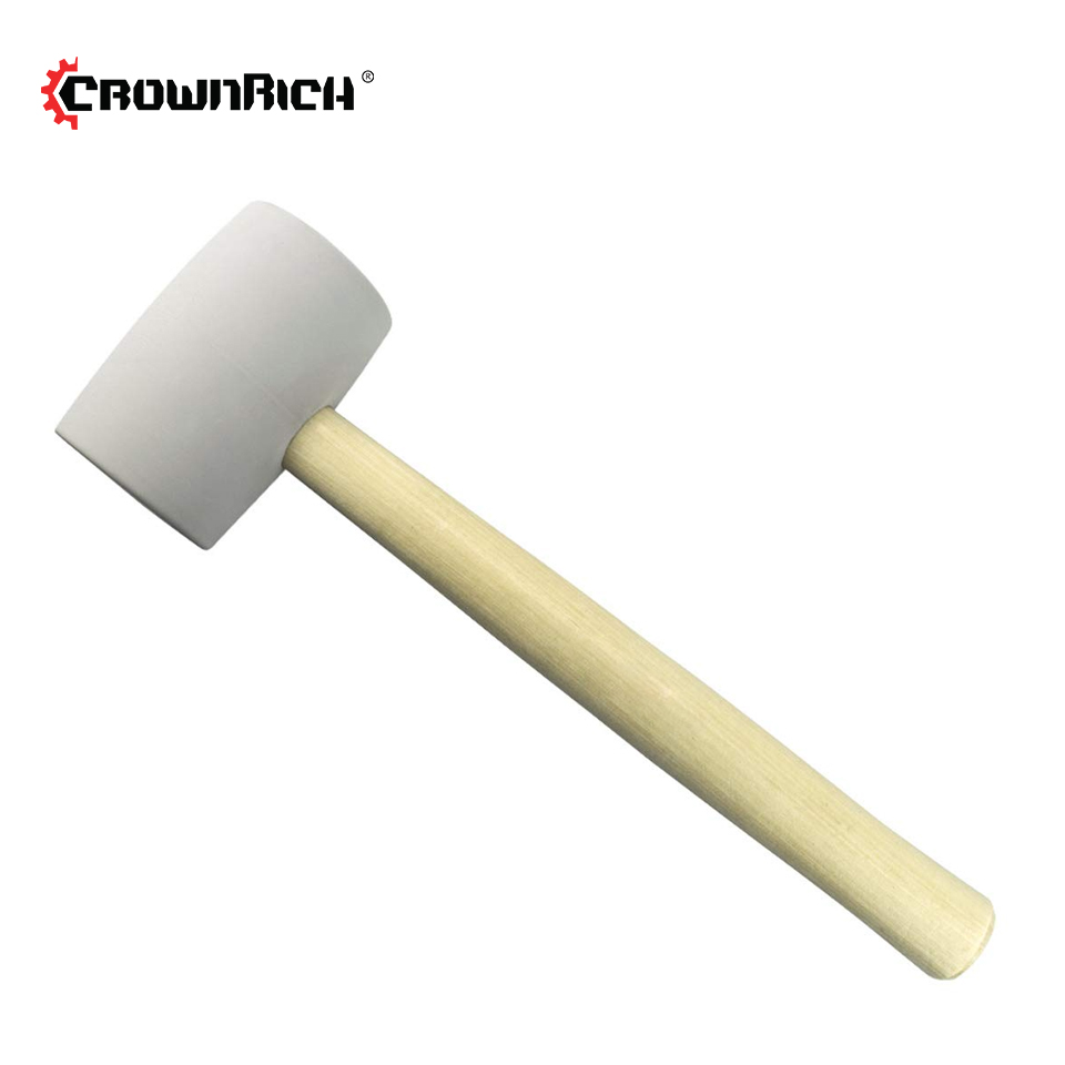 Профессиональный большой белый жесткий композитный резиновый молоток для DIY строительного стеллажа