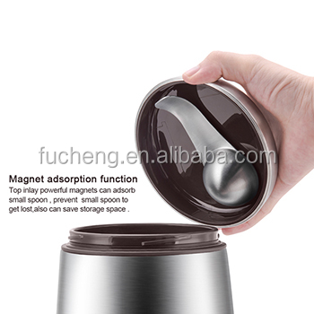 High Quality Airtight stainless steel coffee sugar tea canister