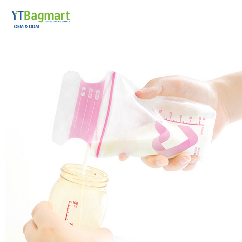 YTBagmart пользовательские грудное молоко Детские Milkbags грудное молоко сумки для хранения BPA бесплатно