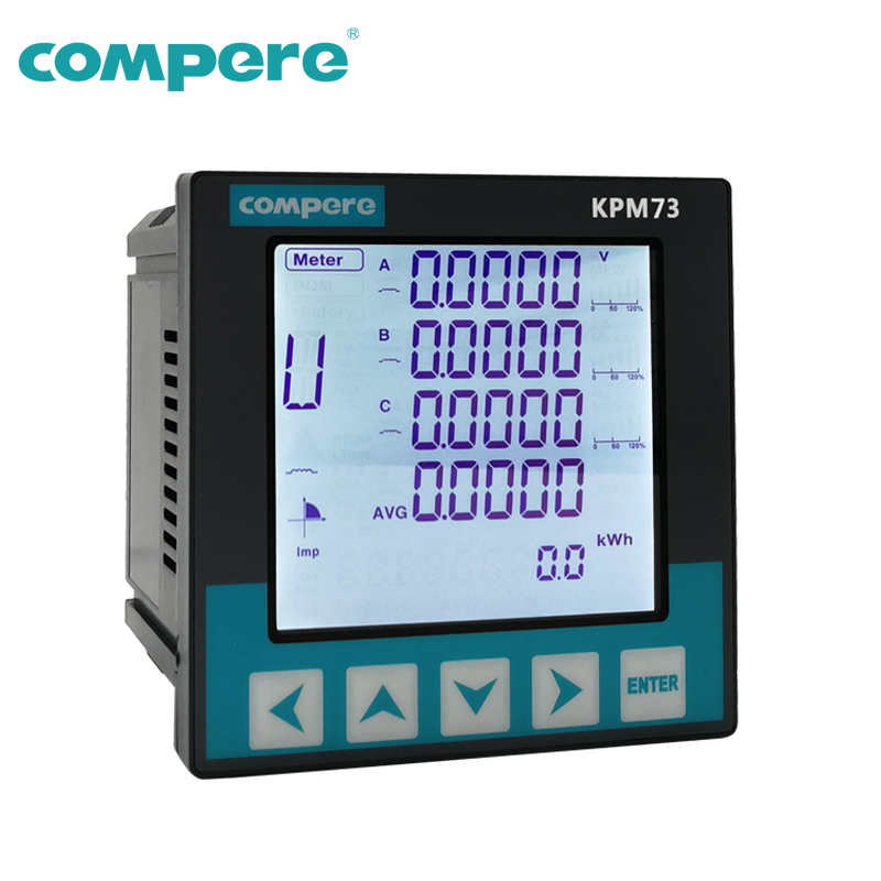 3 фазы многофункциональный электрический цифровой измеритель мощности Modbus-RTU/RS485 интерфейс