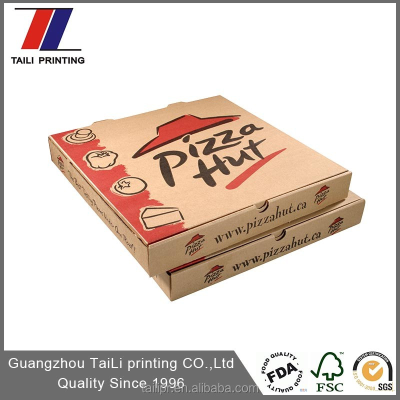 SGS Сертификации f флейта картона китай pizza box