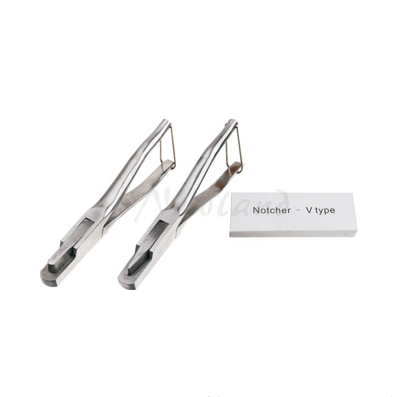 NL613 Veterinary Instruments V/U Shape Animal Ear Notcher Plier Notching Mark Pliers Notches Clamp For animal use