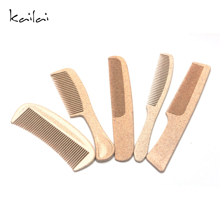 Wholesale Customized Cheap Eco-Friendly Wheat-Straw Plastic Hotel Hair Comb
