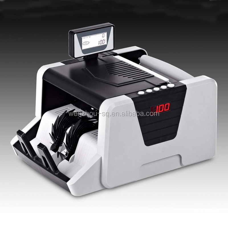 Счетчик купюр UV MG MT IR DD, устройство для обнаружения денег, вращающийся кассовый аппарат с ЖК-дисплеем, счетчик купюр для многовалютного детектора