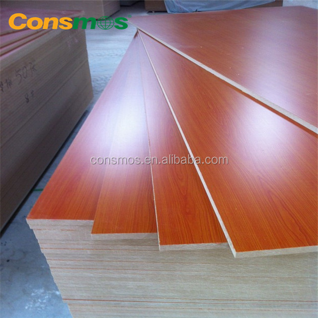 Древесно-цветная меламиновая бумага MDF Fiberboard средней плотности