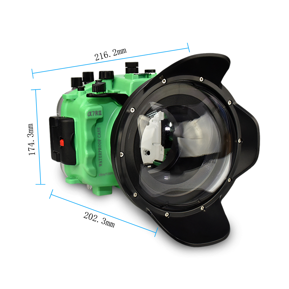 Seafrogs A7III (объектив 16-35 мм) водонепроницаемый корпус 40 м чехол с откидной ручкой затвора для Sony A7 RIII