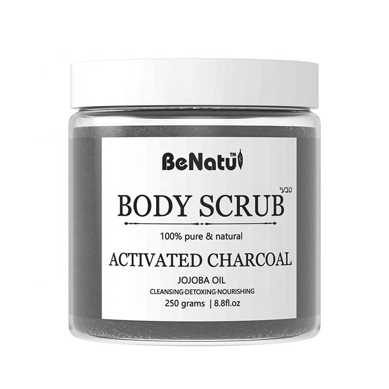 100% Natural Activated Exfoliating Body Facial Scrub Natural Organic Charcoal Scrub